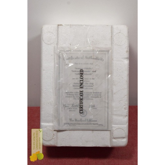 The Bradford Editions 87376 Faithful to the Flag Christmas Ornaments (Missing 1) - Picture 4 of 6